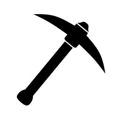 mining icon. vector pickaxe with trendy design