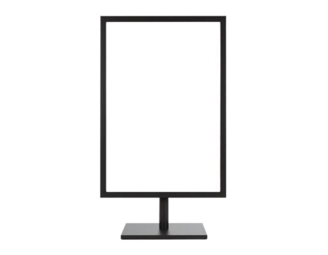 Empty digital display for advertising purposes.
