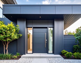 entrance to the house