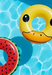 a tube on a swimming pool