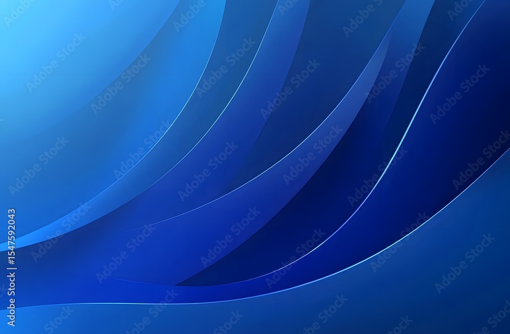 Poster abstract blue gradient background with a spotlight, an empty studio for product display presentation
