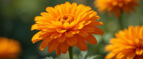 Obraz premium orange chrysanthemum flower
