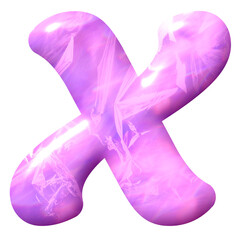 purple letter x