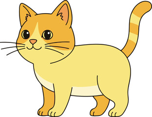 Vector illustration of a cat