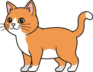 vector illustration of a cat