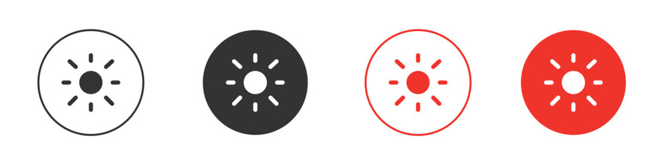 Sun icon design, logo, app, UI. Vector illustration, EPS