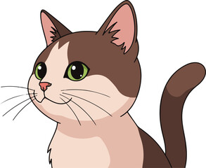 vector illustration of a cat