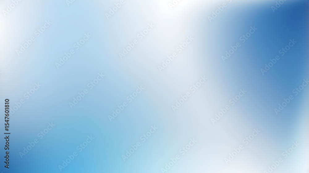 Poster soft blue and white gradient light background with smooth abstract glow effect | ai