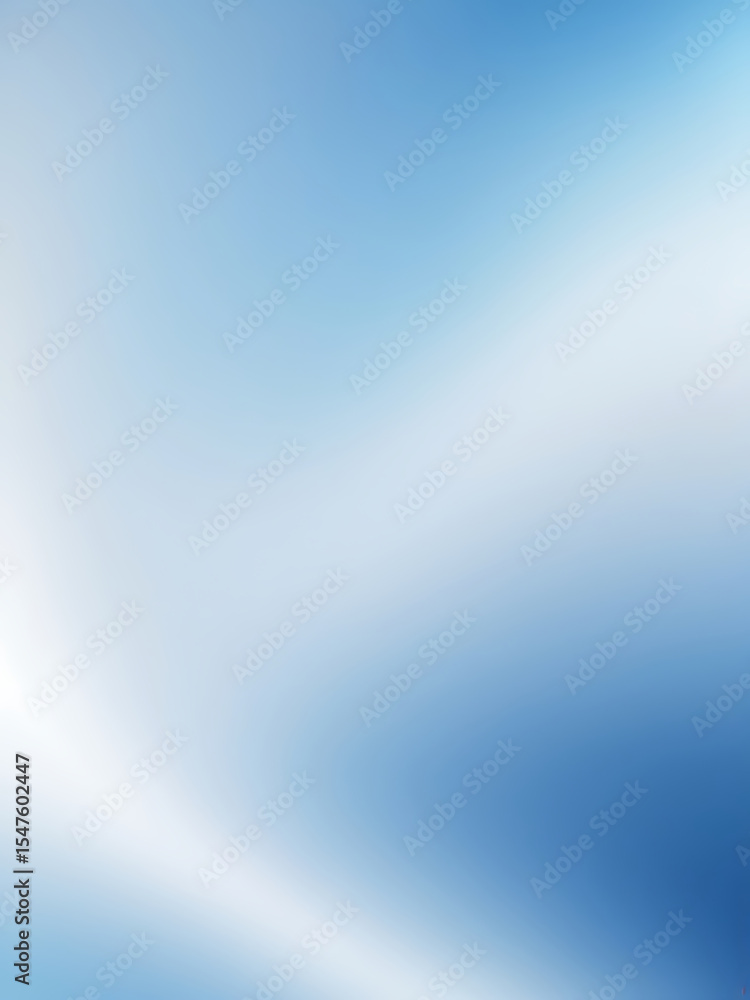 Poster soft blue and white gradient light background with smooth abstract glow effect | ai