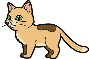vector illustration of a cat