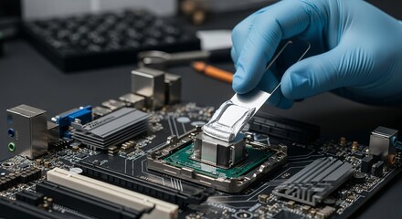 Applying Thermal Paste to a Computer Processor