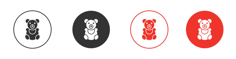 Teddy bear icon design, logo, app, UI. Vector illustration, EPS
