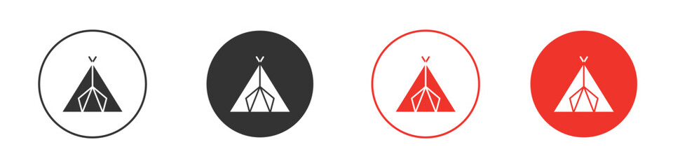 Tepee icon design, logo, app, UI. Vector illustration, EPS