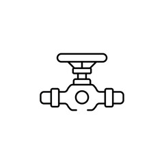 Valve icon design with white background stock illustration