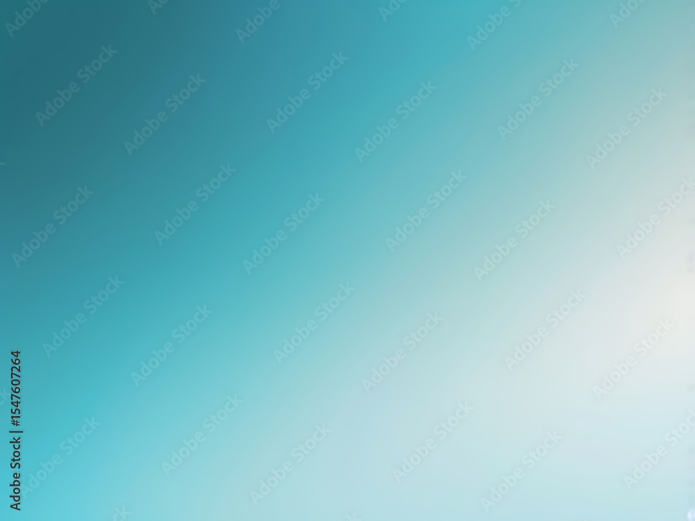 Poster aqua teal gradient background, soft blur minimalist abstract texture design for ai projects