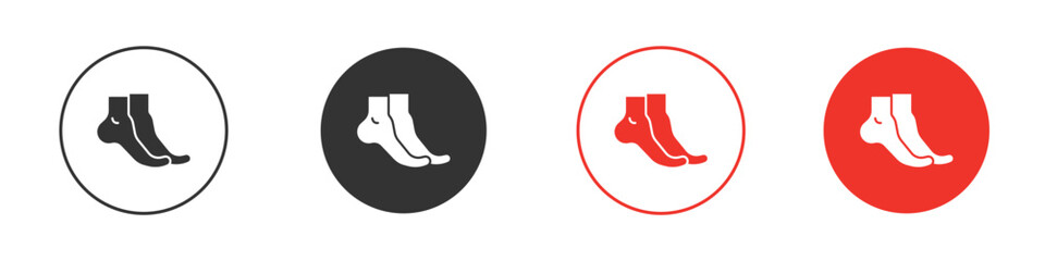 Tiptoe feet icon design, logo, app, UI. Vector illustration, EPS
