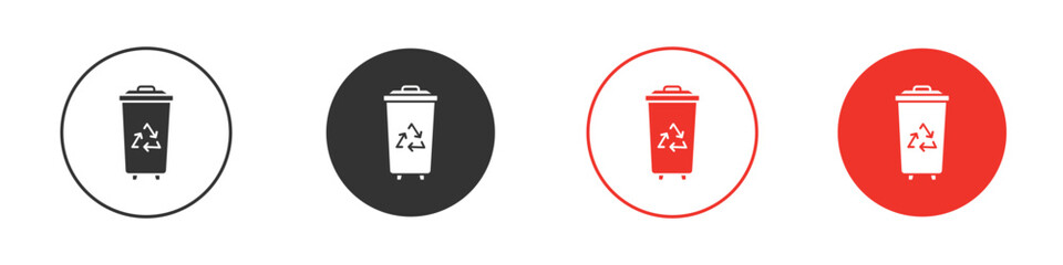 Trash compactor icon design, logo, app, UI. Vector illustration, EPS