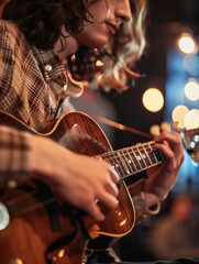 Obraz premium The mandolinist on stage