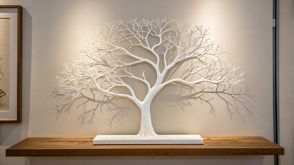 Textured Tree Wall Art – Nature-Inspired 3D Sculpture