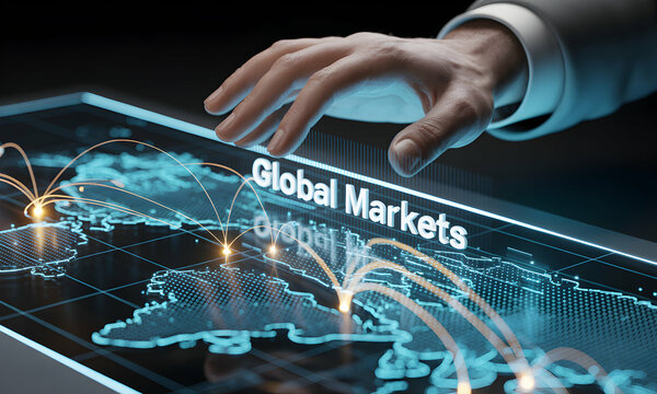 Global Markets, Digital World Map