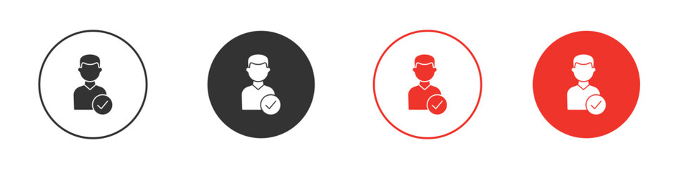 User check icon design, logo, app, UI. Vector illustration, EPS