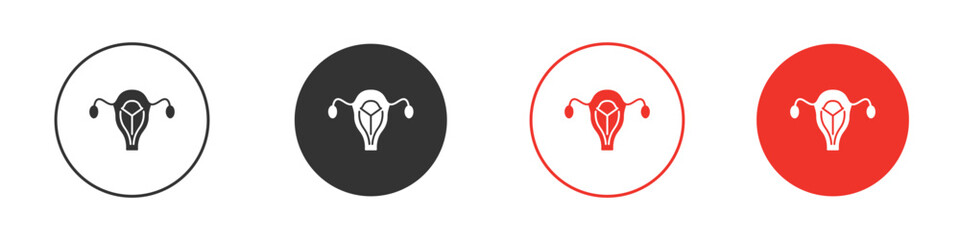 Uterus icon design, logo, app, UI. Vector illustration, EPS