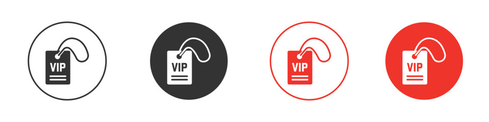 VIP pass icon design, logo, app, UI. Vector illustration, EPS