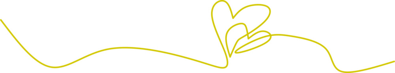 continuous line drawing of two intertwined hearts on a white background. A minimalist romantic design symbolizing love, connection, and affection.