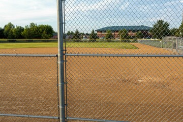 a view from the third baseline bleechers of the second baseball diamond