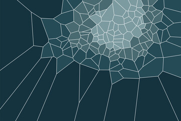 Geometric abstract background made of voronoi geometric cells and subtle gradient shading