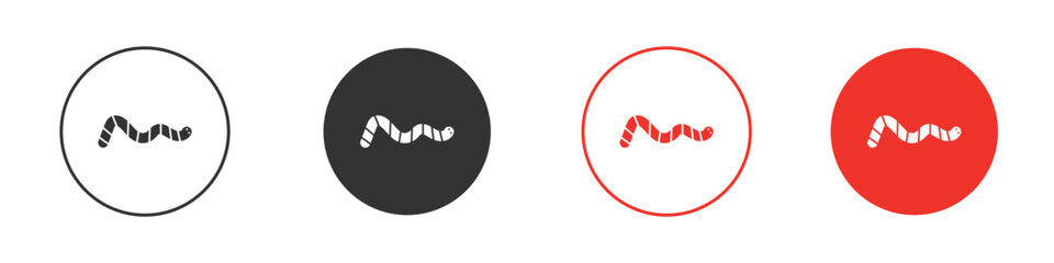 Worm icon design, logo, app, UI. Vector illustration, EPS