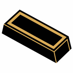 gold bars on white background