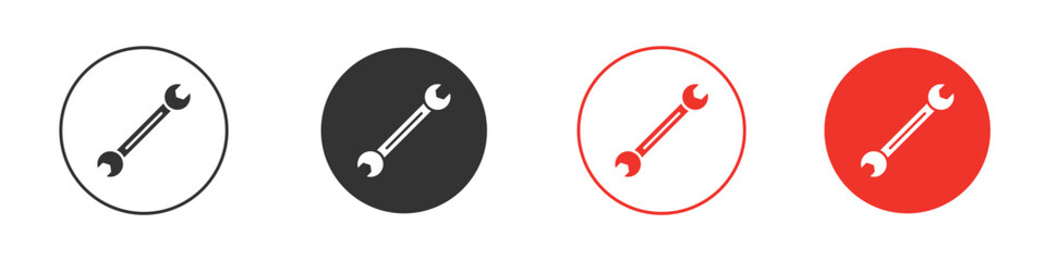 Wrench icon design, logo, app, UI. Vector illustration, EPS