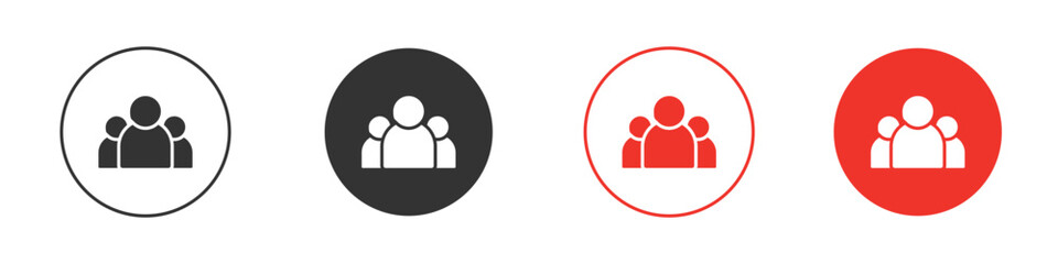 Fototapeta premium people icon design, logo, app, UI. Vector illustration, EPS