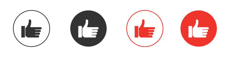 thumbs up icon design, logo, app, UI. Vector illustration, EPS