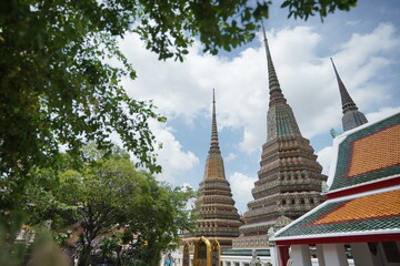 Historic Buddhist Landmark &ndash; Wat Pho Temple Landscape
