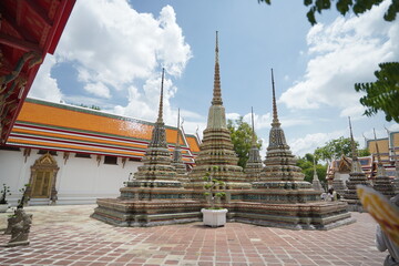 Historic Buddhist Landmark &ndash; Wat Pho Temple Landscape