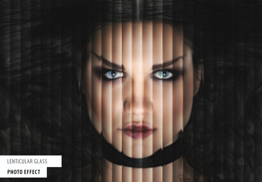 Lenticular Glass Photo Effect