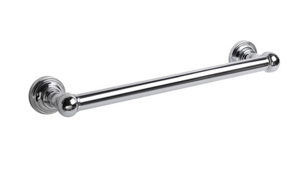Chrome grab bar, white isolate background