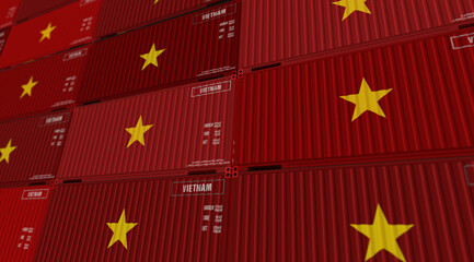 Vietnam export cargo shipping containers
