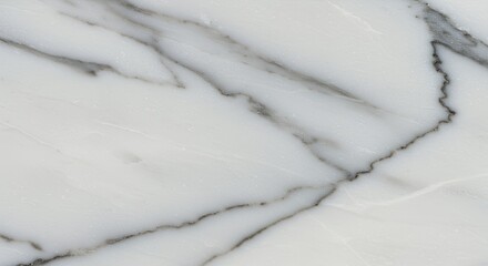 Elegant White Marble Texture with Delicate Grey Veining: High-Resolution Background