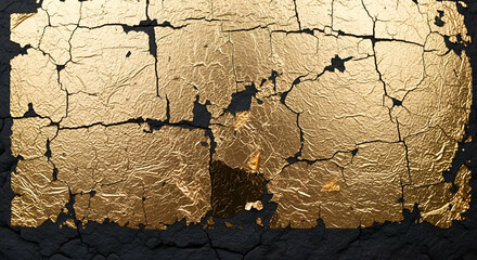 Shiny metallic foil crumpled texture in deep blue, high contrast and dramatic lighting, abstract background