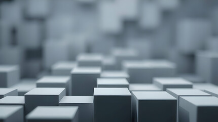 Abstract cubic minimalist background with sharp geometric blocks