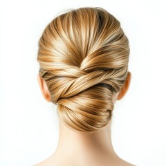 Naklejka premium Elegant Classic French Twist Hairstyle Mockup for Stylish Look