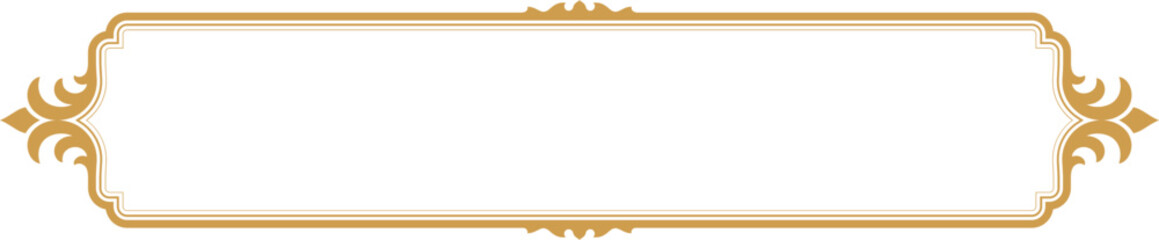 Gold Premium Label. Golden Name Plate Element