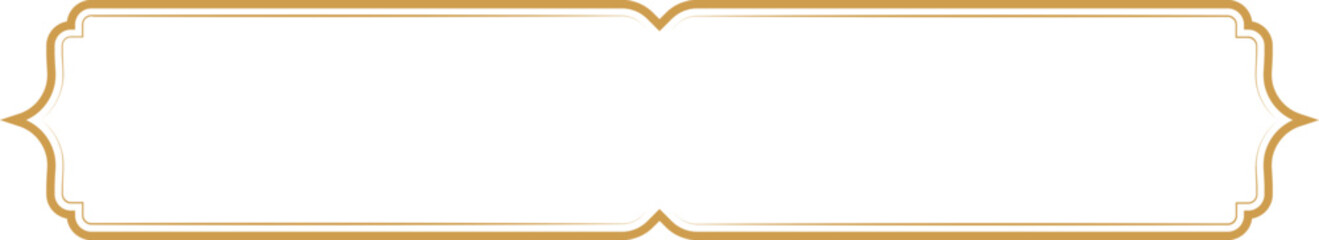 Gold Premium Label. Golden Name Plate Element