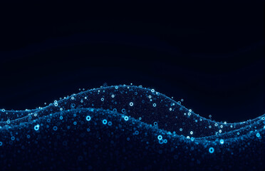 Blue Particle Tech Wave