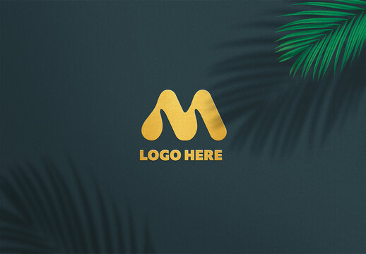 Realistic Logo Mockup PSD