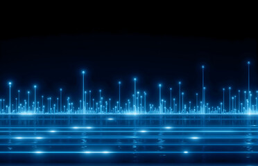 Tech - Sense Sound Wave Data Background