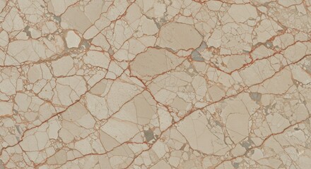 Beige Marble Texture with Intricate Crackling and Veining Pattern
